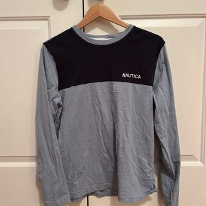 Nautica Blue Long Sleeve Shirt